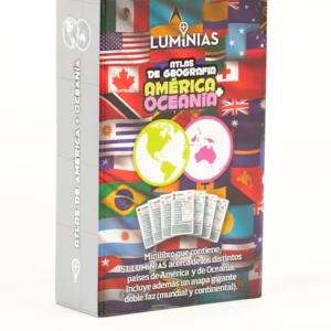 Atlas de geografía - América + Oceanía (estuche con 52 cartas)