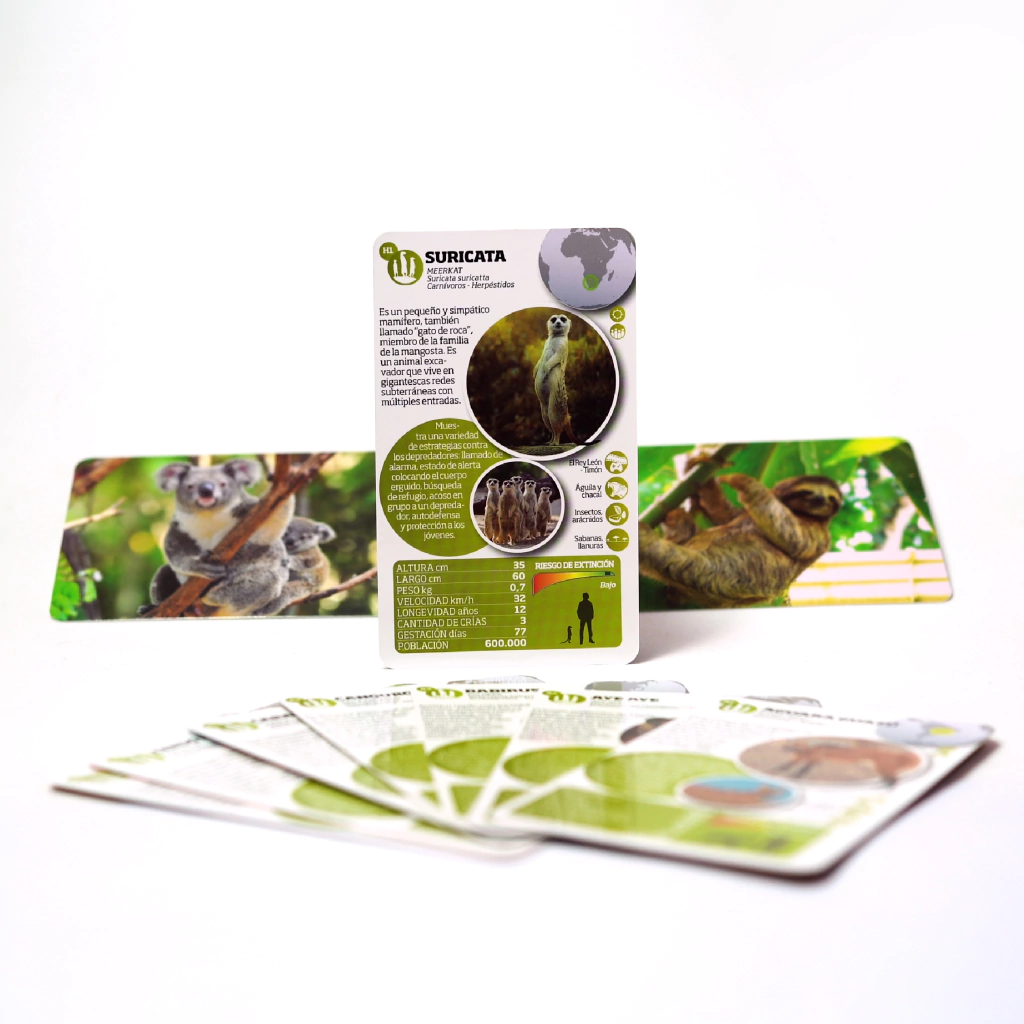 Enciclopedia de animales asombrosos (estuche con 32 cartas) - Imagen 3