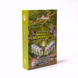 Enciclopedia de animales asombrosos (estuche con 32 cartas)