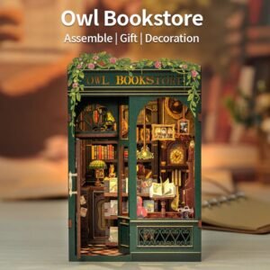 Maqueta con luz - Book Nook Kit "Owl store"